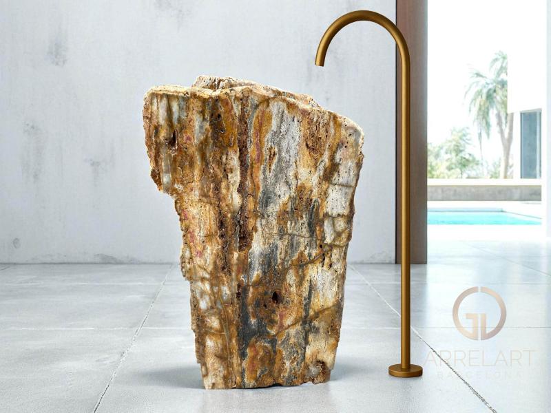 LAVABO ALTO DE PIEDRA NATURAL CALEDONIA