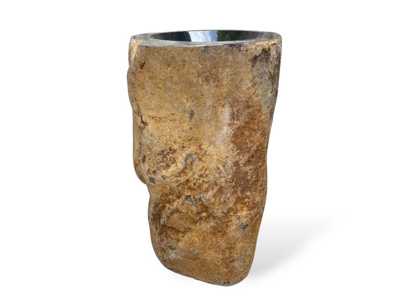 LAVABO TOTEM DE PIEDRA DE RIO
