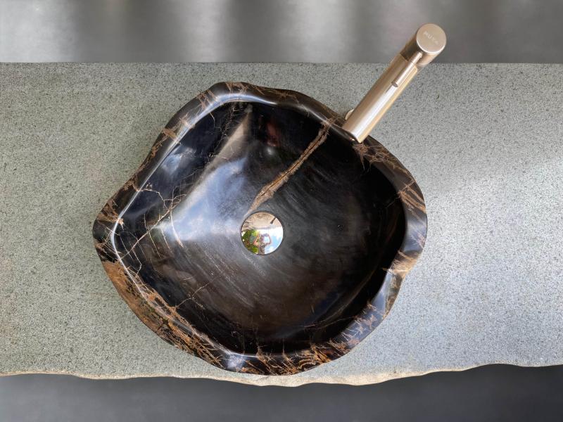 LAVABO DA APPOGGIO IN LEGNO FOSSILE PARIS