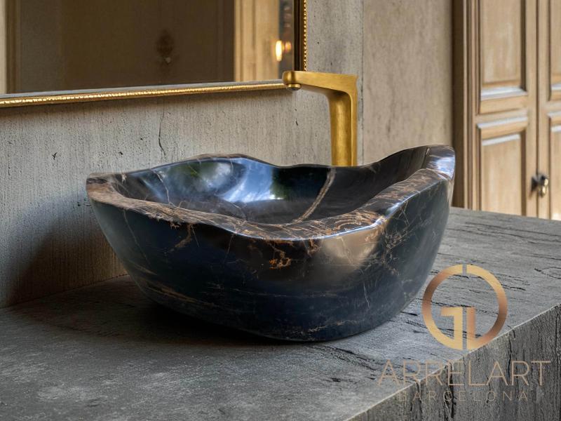 LAVANDINO IN LEGNO FOSSILE PARIS