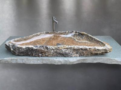 LAVABO MARRON DE PIEDRA - AFRICA