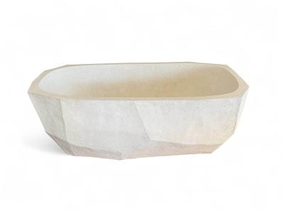 Freistehende Badewanne in Weiß