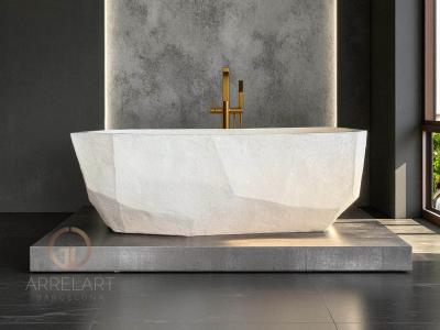 VASCA DA BAGNO IN CEMENTO WHITE DIAMOND