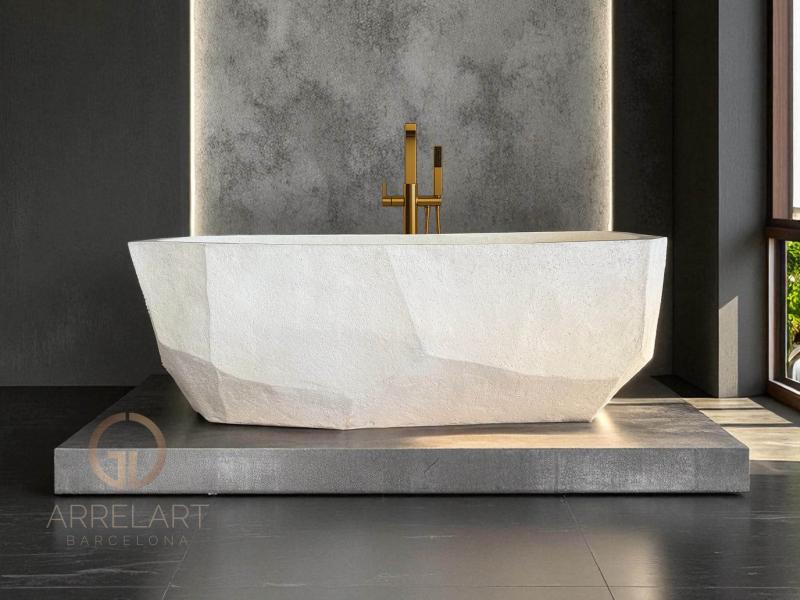 BETONBADEWANNE WHITE DIAMOND