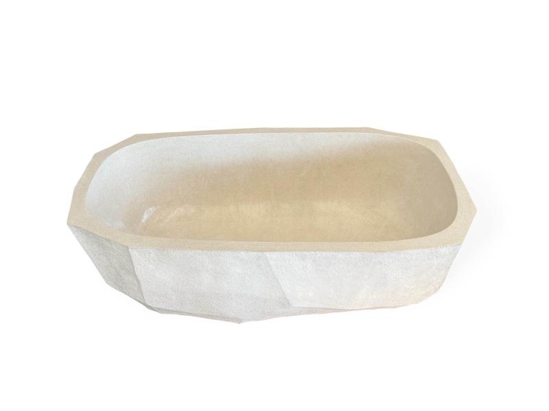 VASCA DA BAGNO IN CEMENTO BIANCO