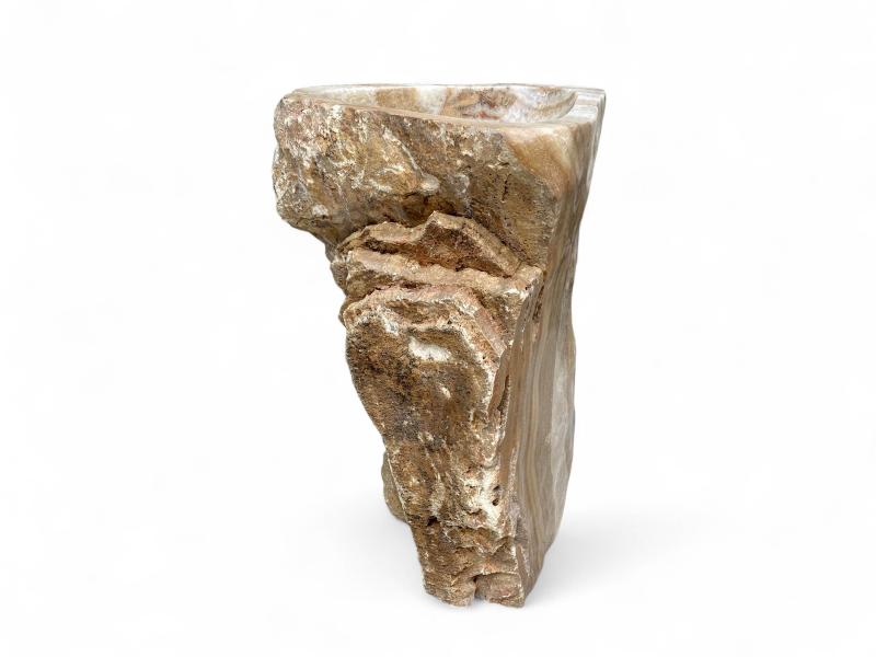 LAVABO DE PIE DE PIEDRA