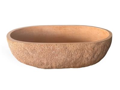 Freestanding Salmon Color Bathtub