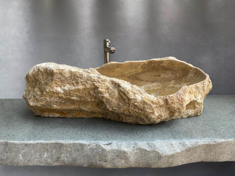 LAVABO DA APPOGGIO IN PIETRA CANOVA