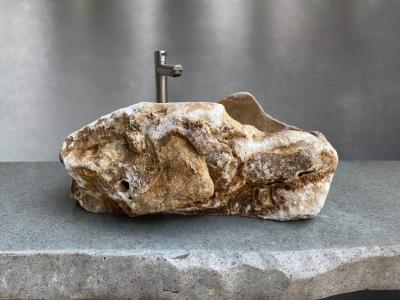 LAVABO IN PIETRA NATURALE MARRONE