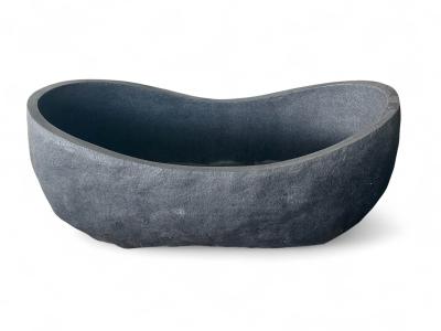 FREISTEHENDE BADEWANNE IN SCHWARZ