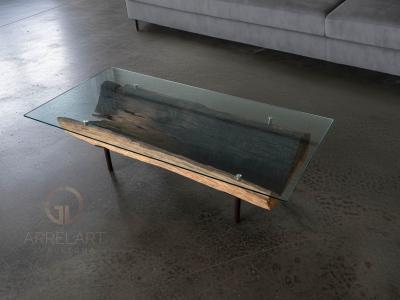 TAULA DE CENTRE TRONC TECA MONTMARTRE