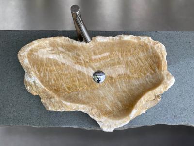 LAVABO DA APPOGGIO IN PIETRA DIOSSO