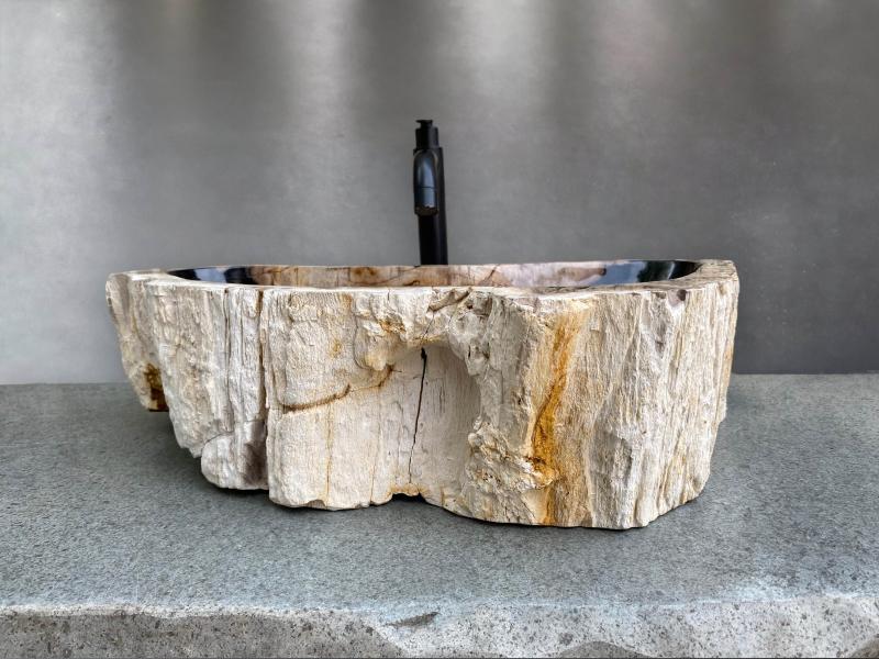 LAVABO DE MADERA FOSILIZADA GOLD COAST