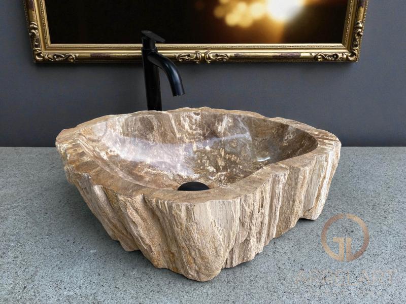 LAVABO DE MADERA PETRIFICANTE ROYALE
