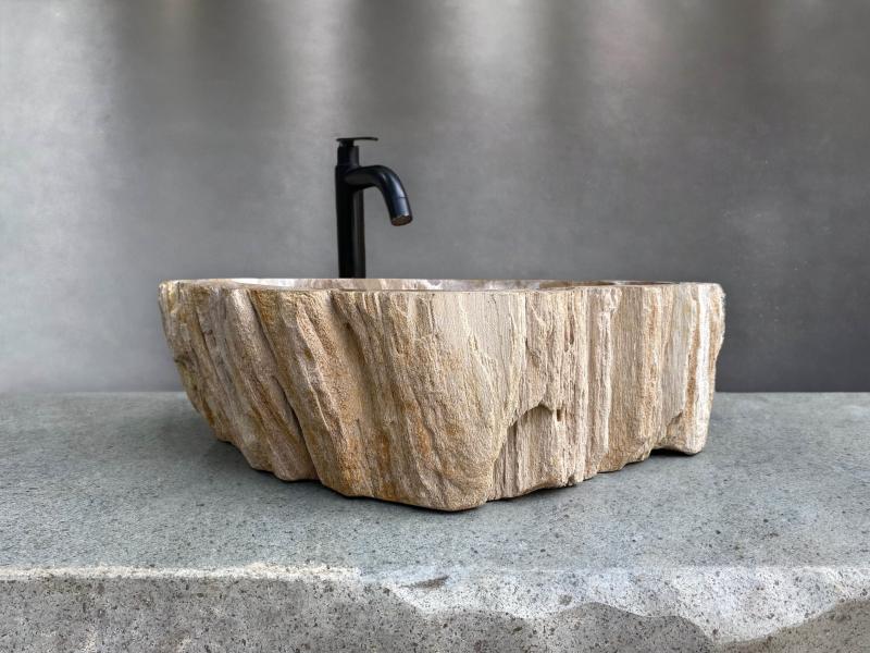 VASQUE A POSER EN BOIS PETRIFIE ROYALE