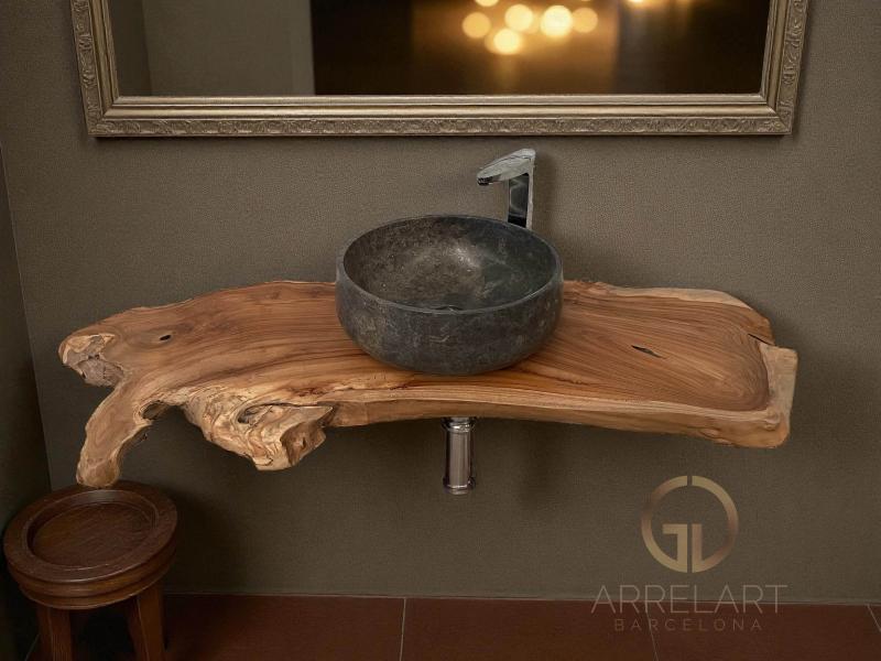 COMPTOIR EN BOIS MASSIF SICILE