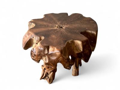 TABLE RACINE TROPICALE EN TECK NONZA - Arrelart