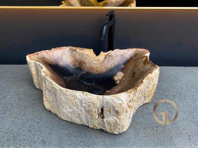 EXCLUSIVE SINK IN PETRIFIED WOOD DARYL