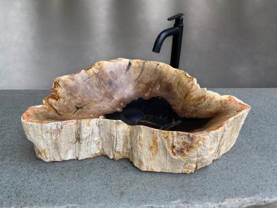 Lavabo de Madera Salvaje Fósil Daryl - Arrelart