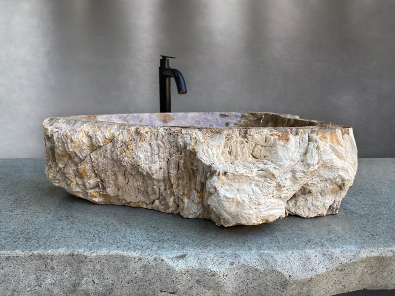 LAVABO DE MADERA FOSIL CAMERUN