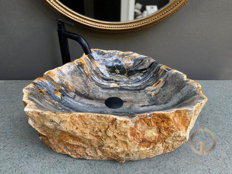 MULTICOLOURED STONE WASHBASIN MISURI