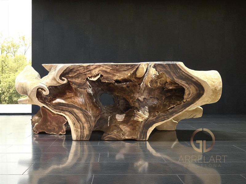 CONSOLE EN BOIS NATUREL ATHENES