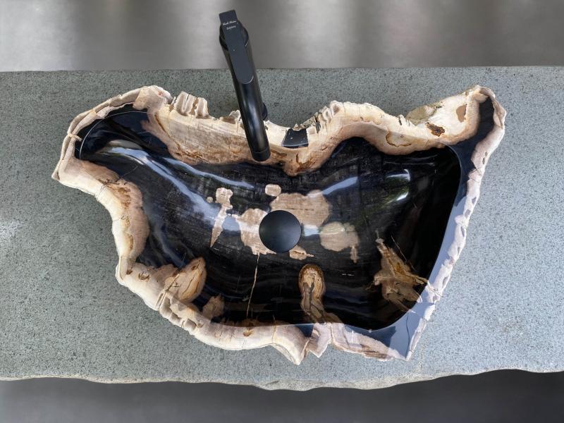 Lavabo de Madera Mineralizada Hamilton - Arrelart