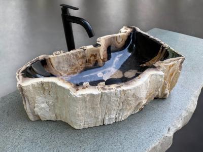 Lavabo de Madera Mineralizada Hamilton - Arrelart