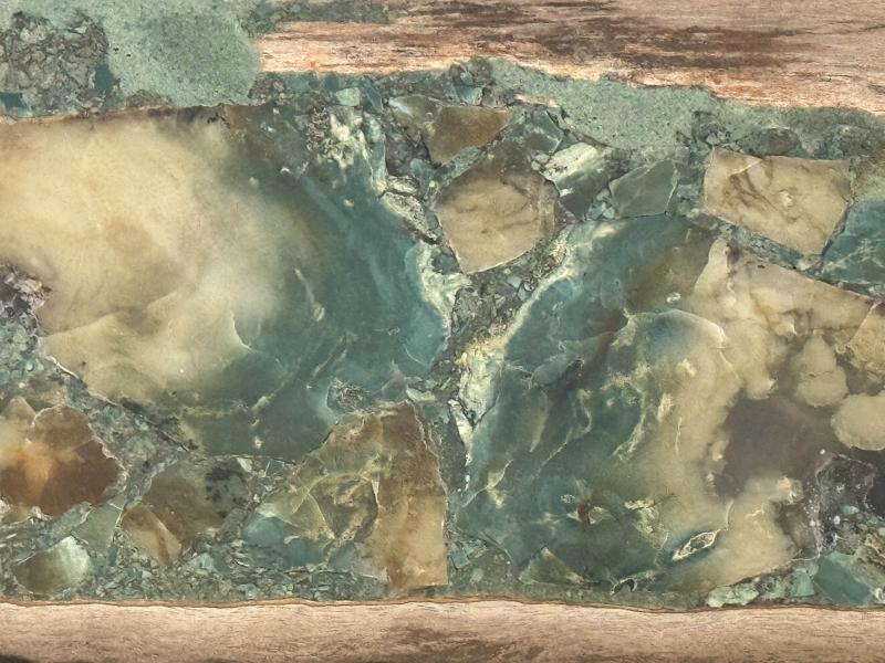 Detail of fossil table stones