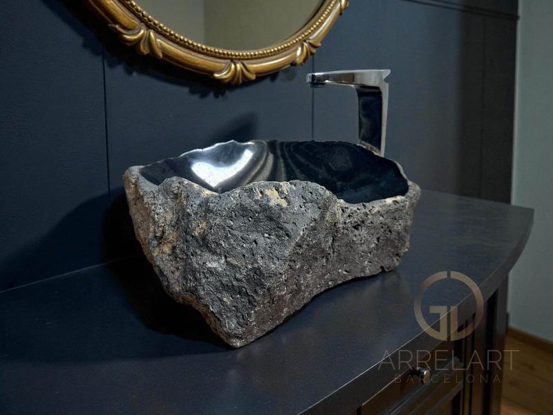 LAVABO DE PIEDRA DE LAVA VOLCAN