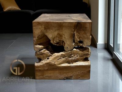 TABLE D'APPOINT EN TECK VINNY