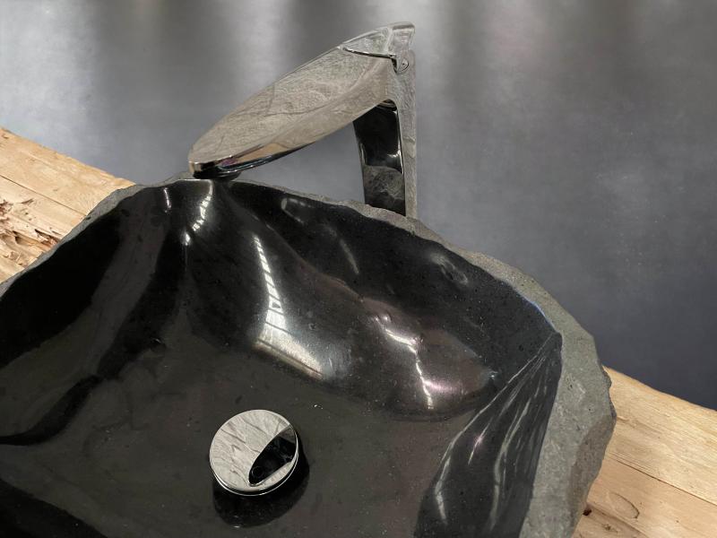 LAVABO DA APPOGGIO IN ROCCIA VULCANICA - DIAMOND