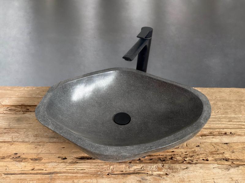 Lavabo de Piedra Balinesa Artesana Lusso - Arrelart