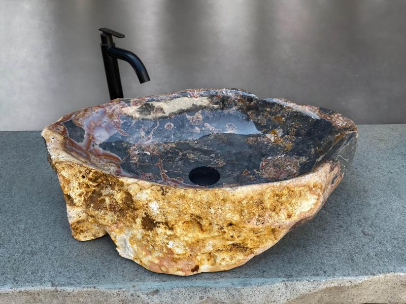 Lavabo Unico de Piedra Panca Warna - Arrelart