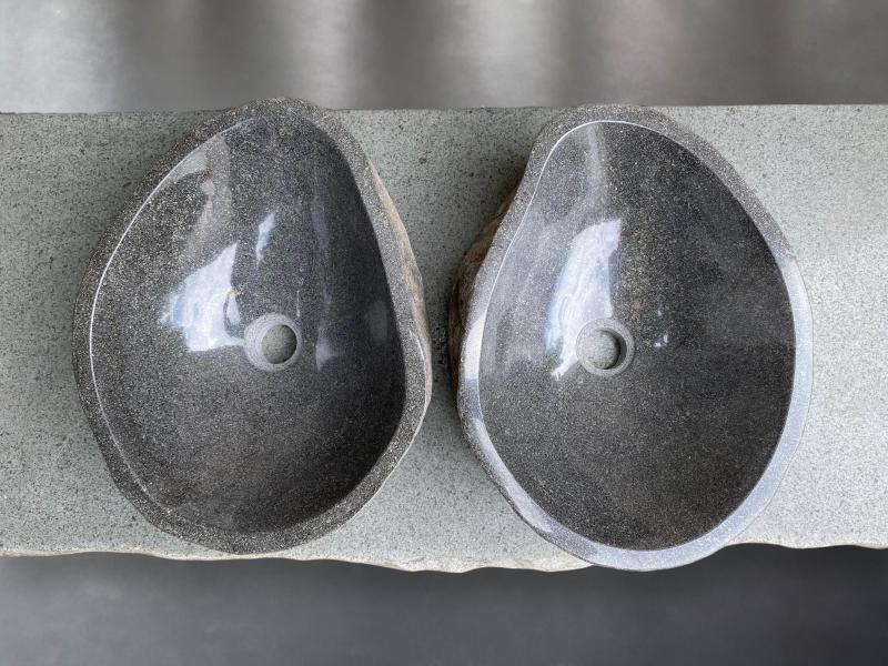 SET WASHBASIN RIVER STONE RIVER