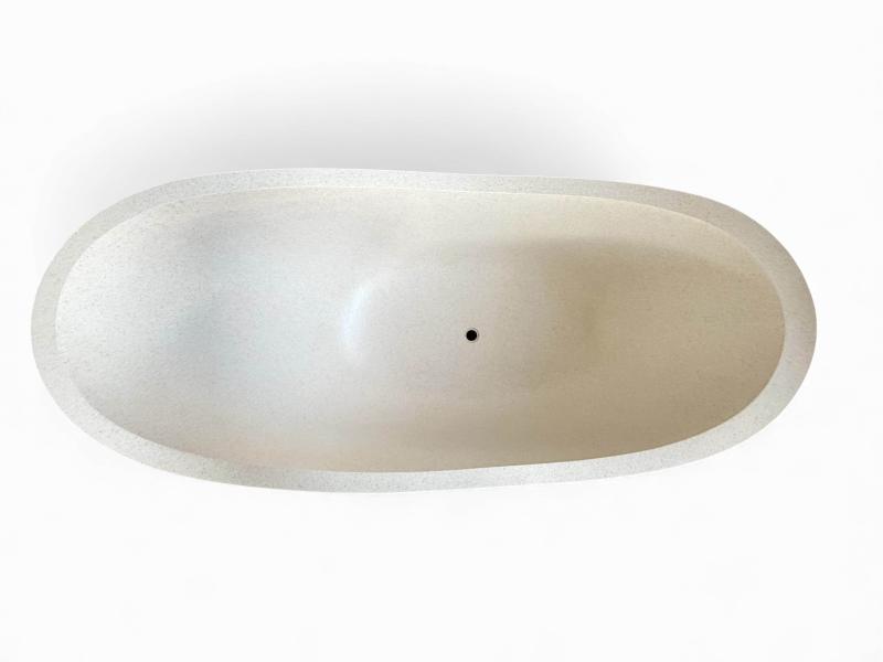 FREESTANDING RESIN AND STONE BATHTUB SAINT TROPEZ