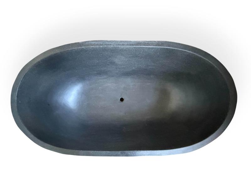 FREISTEHENDE BADEWANNE IN SCHWARZ LINZ
