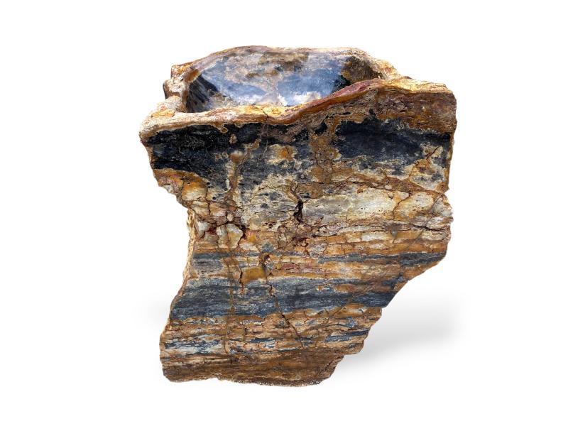 FREESTANDING SINK MADE OF MULTICOLORED ROCK