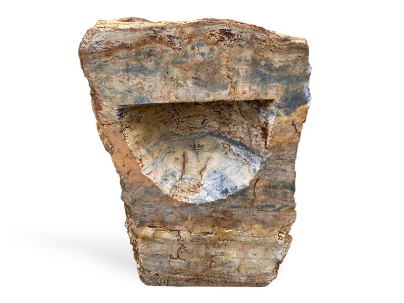 FREISTEHENDES WASCHBECKEN AUS MEHRFARBIGEM GESTEIN