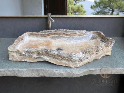 LAVABO DA APPOGGIO DI ONICE GUNN