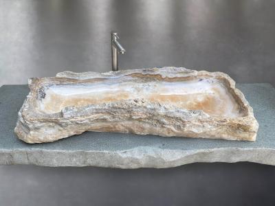 LAVABO DA APPOGGIO DI ONICE GUNN