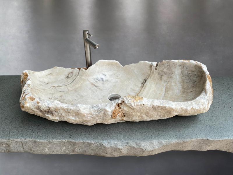 WHITE STONE WASHBASIN ROME