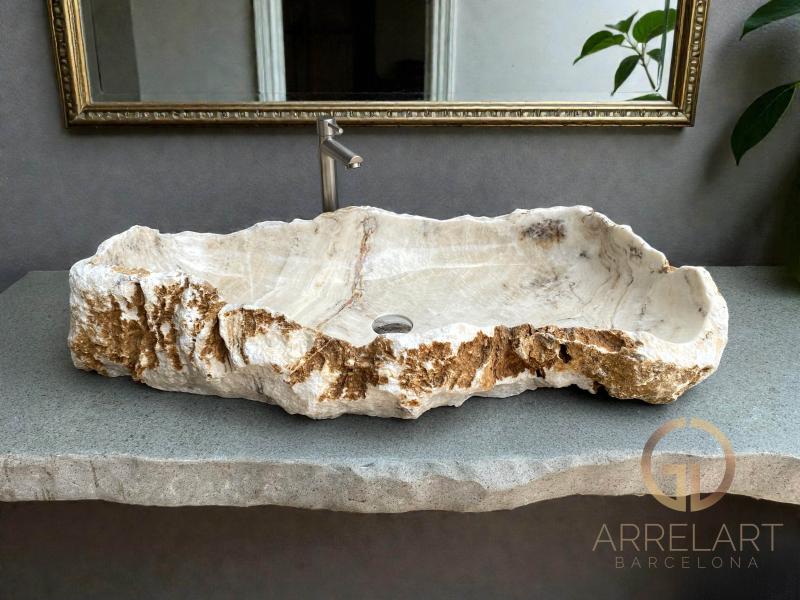 VASQUE A POSER EN PIERRE BLANCHE ROME