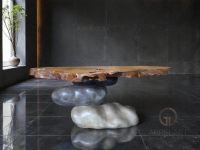 TAVOLINO IN LEGNO RUSTICO MADRID