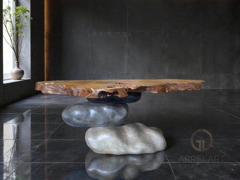 MESA ORIGINAL DE CENTRO DE MADERA MADRID