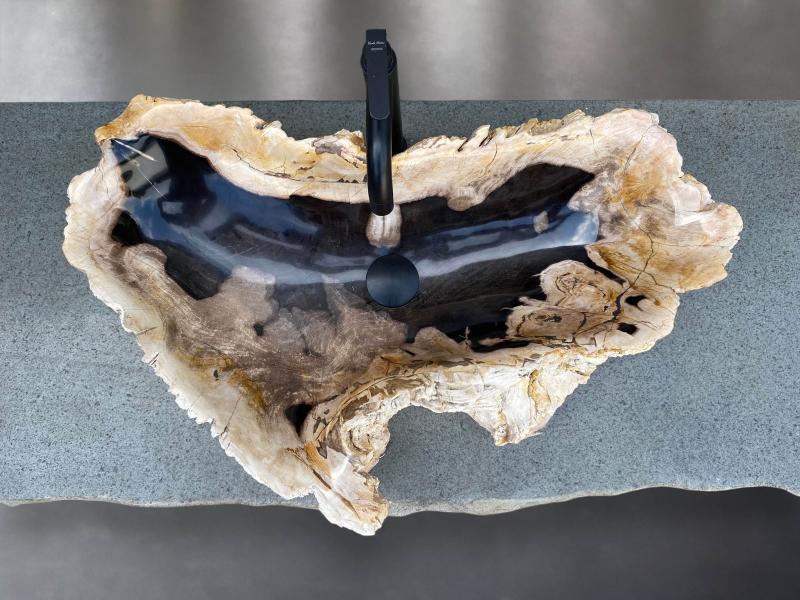 ACQUISTA LAVABO DA APPOGGIO IN LEGNO FOSSILE GRECIA