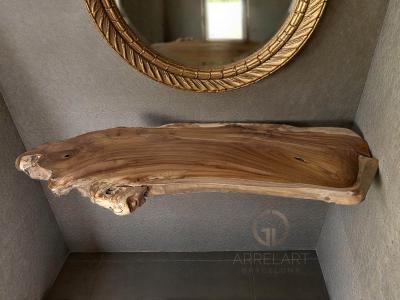 PIANO LAVABO IN LEGNO ZENIA