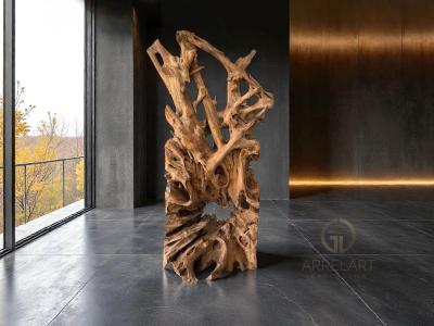 SCULPTURE EN TECK HAUTE MIRAVET