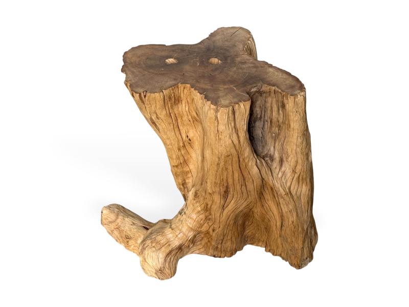 TABURETE DE MADERA RUSTICO MALTA