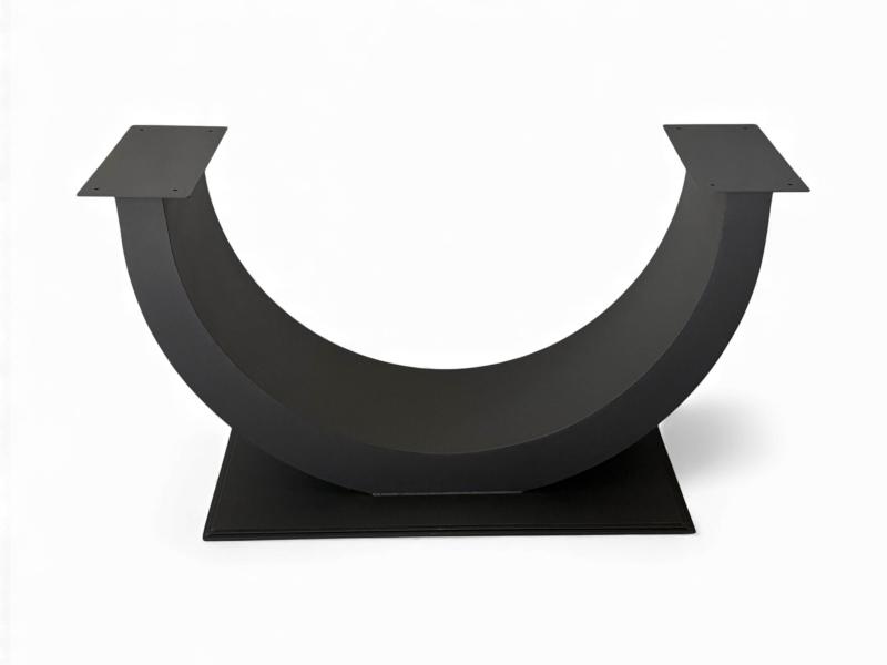 PIED DE TABLE METAL NOIR LUNE